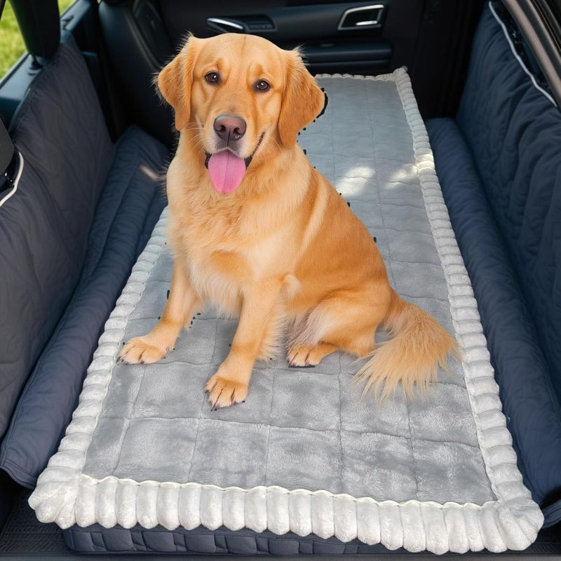 LiveGo Non-Slip Dog Car Seat Cover - Waterproof & Scratch-Proof Travel Mat for Backseat - Image 1