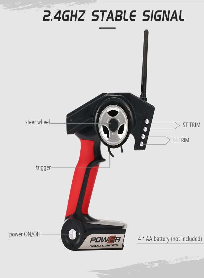 WLtoys K969 RC Drift Car 1/28 RC Car 2.4GHz 4WD 30km/h RC Race Car High Speed Kids Gift RTR with Metal Chassis - Image 3