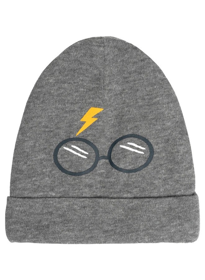 Harry Potter Newborn Baby Boys Cosplay Bodysuit & Hat Set Heather Grey Harry Potter 0-3 Months - Image 3
