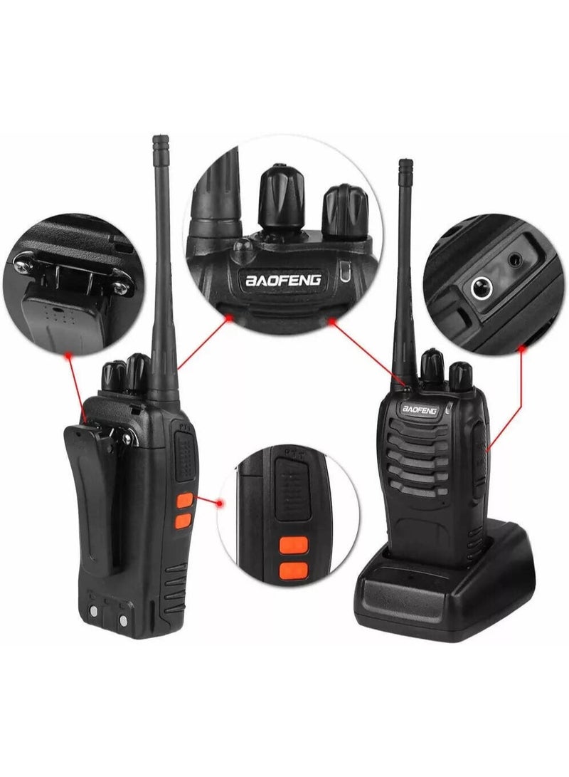 Baofeng Premium 888s Walkie Talkie Set 5W FM Two Way Radios Long Range, Durable Build, Easy to Use Ideal for Outdoor Activities, Events, Travel Rechargeable, Clear Communication - Image 3