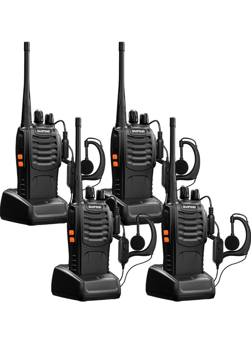 Baofeng Premium 888s Walkie Talkie Set 5W FM Two Way Radios Long Range, Durable Build, Easy to Use Ideal for Outdoor Activities, Events, Travel Rechargeable, Clear Communication - Image 1