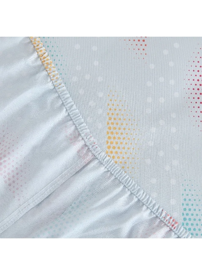 Home Box Ivy Sparkle and Shine Twin Microfibre Fitted Sheet 200 x 25 x 120 cm