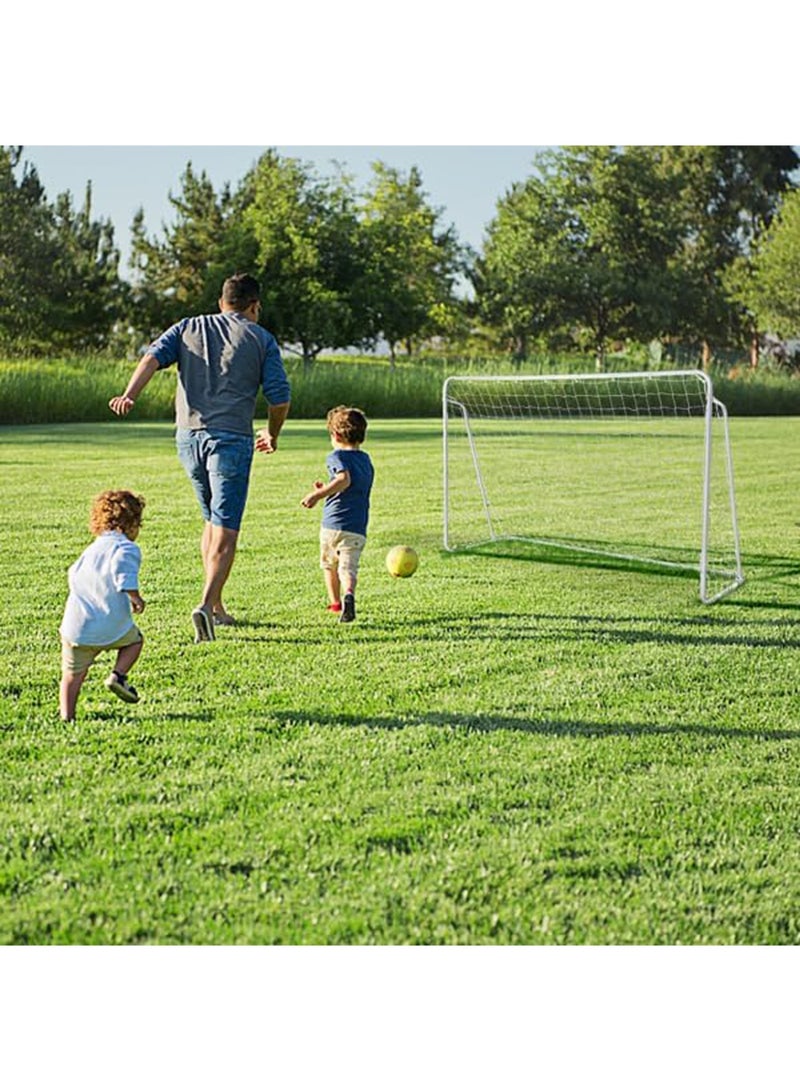 KINGMAZI Portable Soccer Goal, 240x150cm Soccer Net, Adults Kids Backyard Soccer Net, Folding Soccer Goal with Carry Bag, Soccer Training Equipment Includes 4 Ground Stakes - Image 5