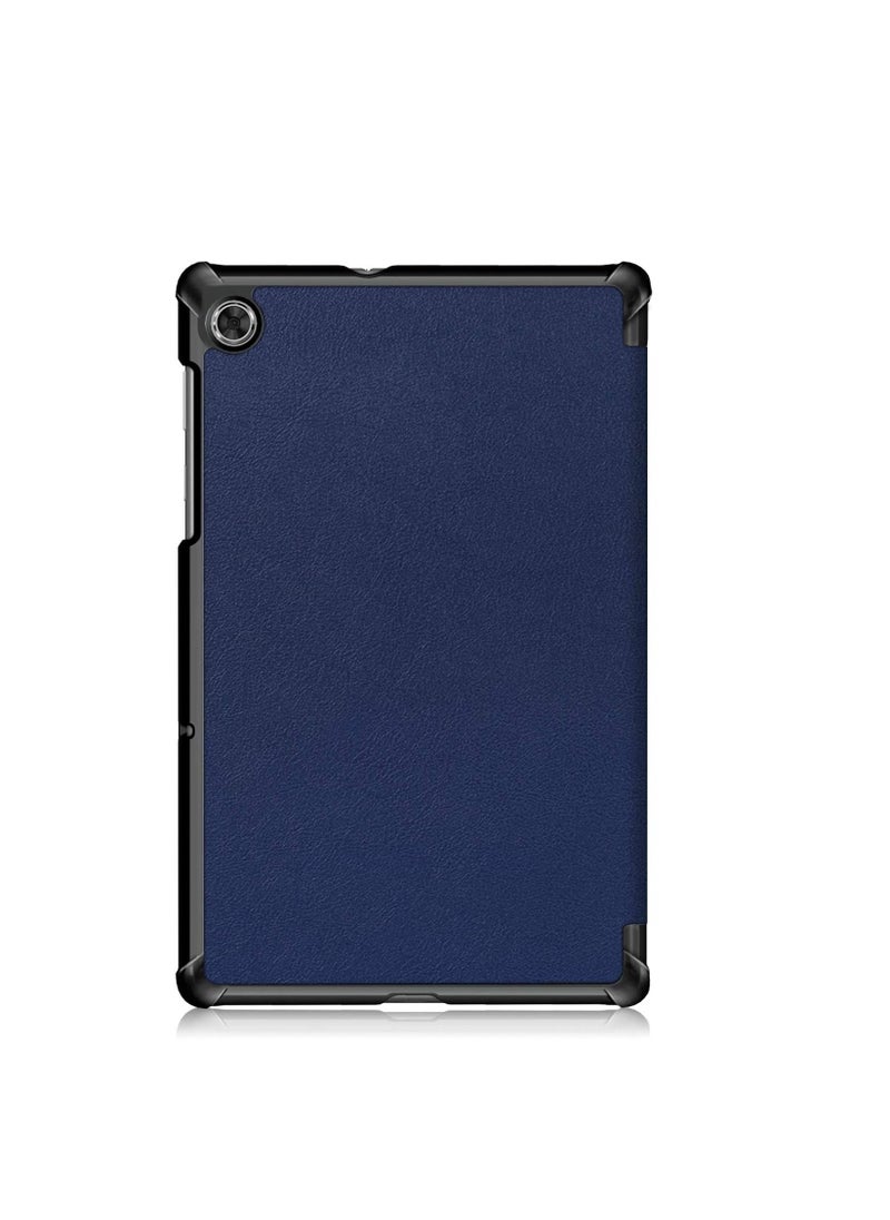 Generic - Compatible with Lenovo Tab MFHD Plus TB-X606F Smart Lether Funda Magnetic Folding Stand Tablet Cover for Lenovo M10 Plus Case -Blue - Image 1