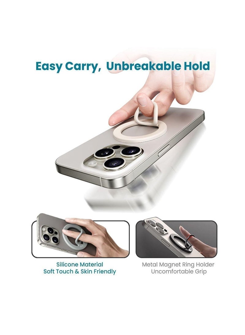 DRIP Magnetic phone grip with a ring design made of silicone, keeps your device stable and comfortable.Suitable for use as a stand or a secure grip that prevents slipping and provides better phone control. - Image 3