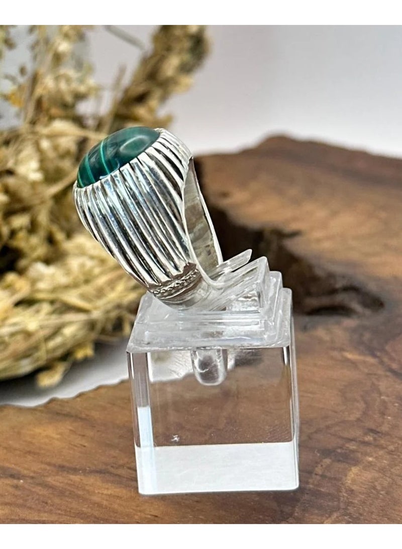 OtherMax Natural malachite ring - Image 4