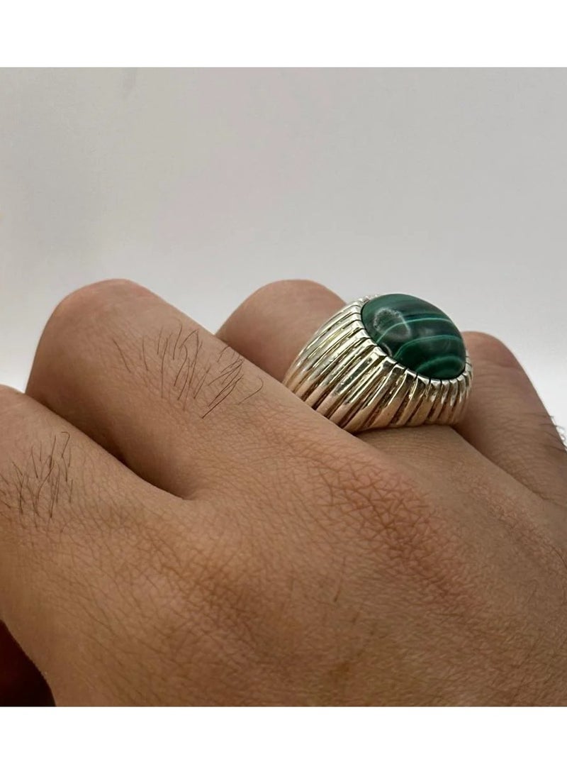 OtherMax Natural malachite ring - Image 5