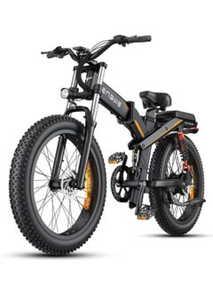 سكوتر كهربائي ENGWE X26 دراجة كهربائية بإطار سميك، 1200 وات (الذروة) محرك Ebike للبالغين، 95 ميلاً 31 ميل في الساعة 26 بوصة دراجة جبلية، 48V19.2A (29.2Ah-خيار بطارية مزدوجة) جميع التضاريس