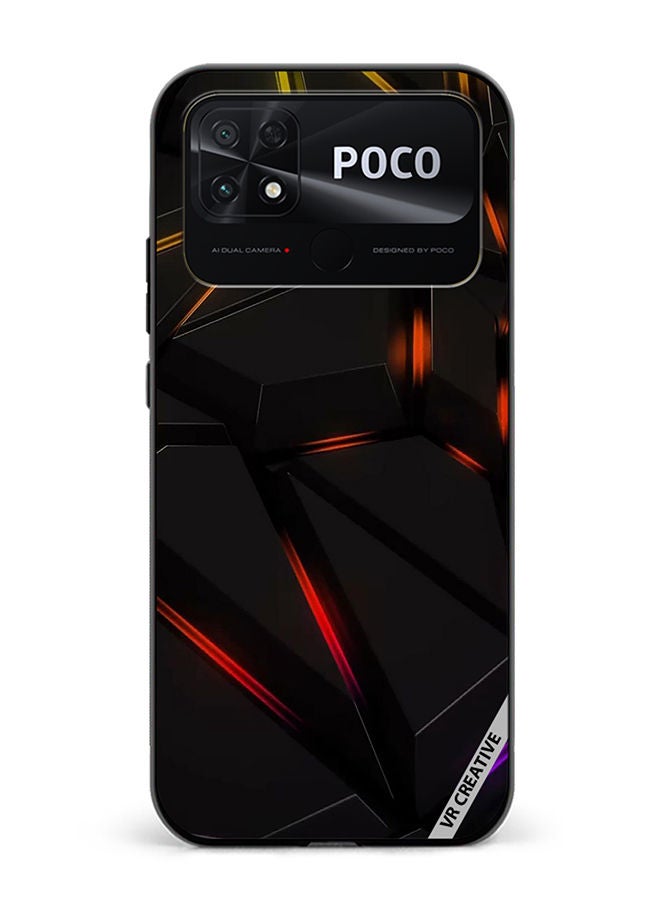 VR CREATIVE Protective Case Cover For Xiaomi Poco C40 Abstract Design Multicolour - Image 1