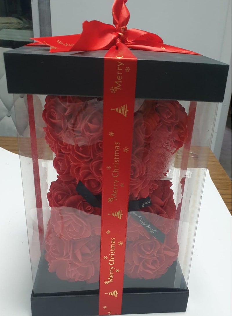 فيتاشيلي دمية دب وردي مقاس 35.56 سم مصنوعة يدويًا - مثالية لعيد الحب والذكرى السنوية وعيد الأم والكريسماس وأعياد الميلاد - Image 1