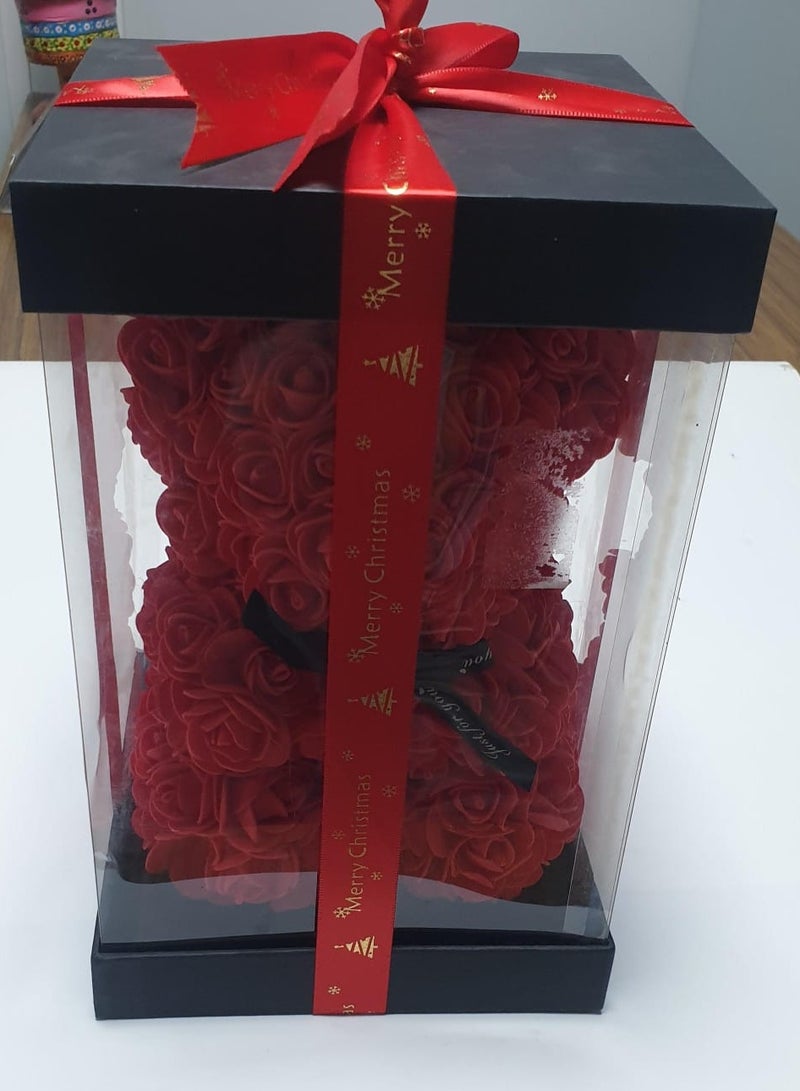 فيتاشيلي دمية دب وردي مقاس 35.56 سم مصنوعة يدويًا - مثالية لعيد الحب والذكرى السنوية وعيد الأم والكريسماس وأعياد الميلاد - Image 2