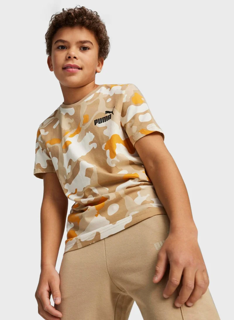 PUMA Kids Essential  Camo T-Shirt