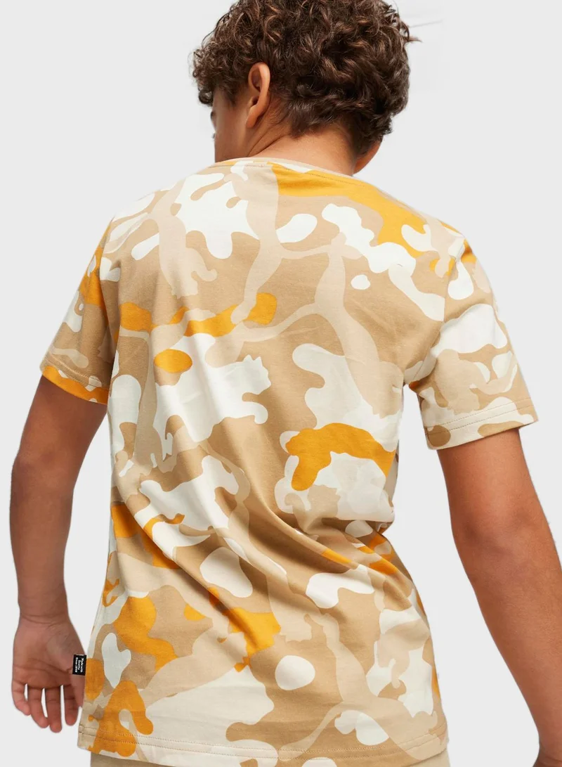 PUMA Kids Essential  Camo T-Shirt