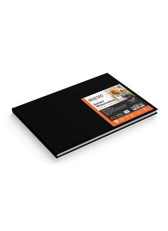 بروسترو مجلة BRUSTRO Artist's Watercolor Stitched Bound Journal | 200 GSM، A5، 30 ورقة | مضغوطة على البارد، 25% قطن، خالية من الأحماض | مثالية للرسم والأكريليك والغواش. للمحترفين وطلاب الفنون الجميلة.  - Image 1