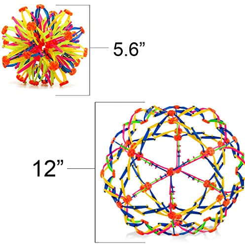 4E's Novelty y Expandable Breathing Ball Sphere - Breathing Visual, Fidget Toys Expands from 6 to 12" Expanding Sphere for Kids & Adult - Image 4