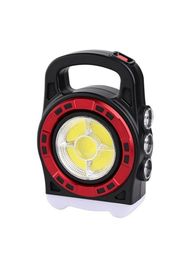 819 مصباح خيمة فانوس خارجي يعمل بالطاقة الشمسية ومصباح تخييم ومصباح تخييم ومصباح بلاستيكي محمول للبيع المباشر من المصنع - اللون: لون COB عشوائي - Image 1