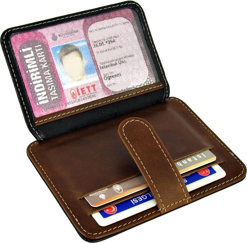 Zenga Personalized Men's Leather Wallet Name Card Holder Z024  - Image 2