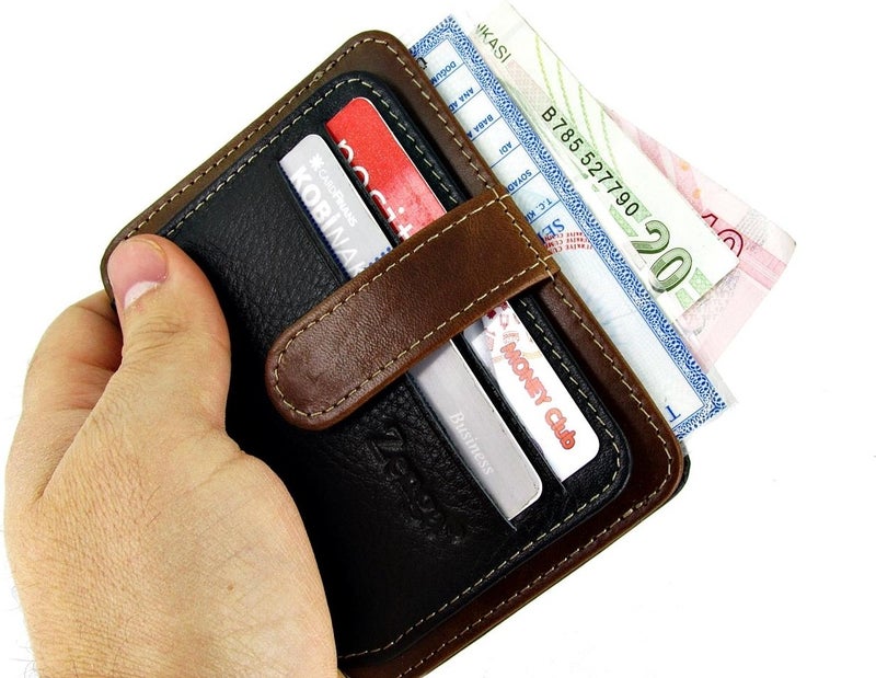 Zenga Personalized Men's Leather Wallet Name Card Holder Z024  - Image 3