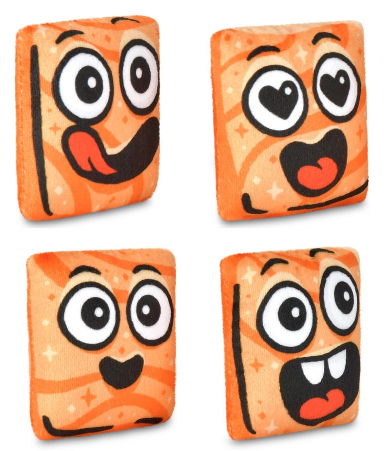 iscream Cinnamon Toast Crunch Cereal 14" x 10" Pillow Set with 4 Plushie Cereal Mini Pillows - Image 4