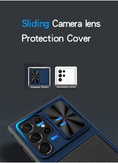 GROIC Design for Samsung Galaxy S23 Ultra 6.8" Wallet Case, 2 in 1 Detachable Wallet Card Slot & Slide Camera Cover Case with Heavy Duty Protection Shockproof Shell  - Image 3