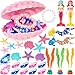 HUUIDY Pool Toys 31Pcs Mermaid Toys Diving Toys with Shell Treasure Chests and Storage Bag Swimming Pool Games Summer Water Toy Gift Set for Kids Toddlers Girls Boys - Image 2