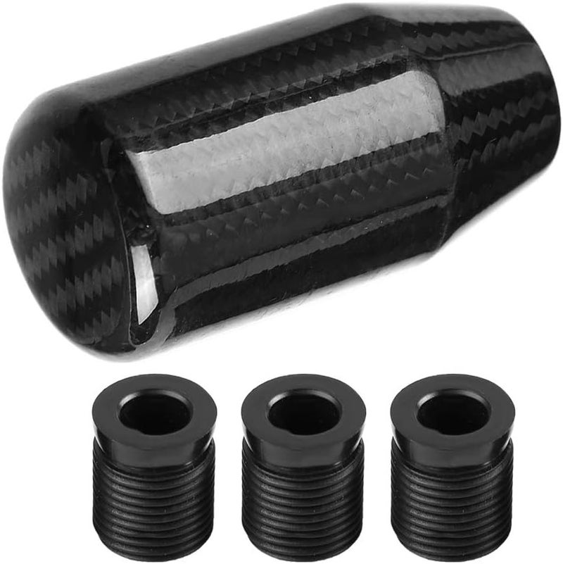 Tbest Gear Shift Knob,Shift Lever Knob,Knob Head,Car Modified Carbon Fiber Stand Head Manual Lever Knob Head Stick Shift Knob Gear Knob Carbon Fibre m9x1.25 Shift knob Gear knob 6 - Image 1