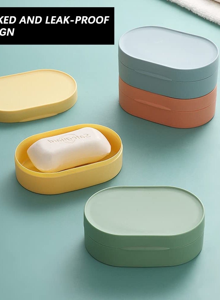 Portable Travel Soap Box Set with Leak Proof Design Ideal for Shower Bathroom Kitchen Camping Gym 4 Pieces - Image 4