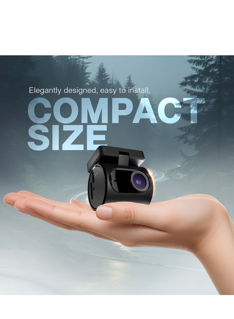 Pioneer Car Dash Camera VREC-H120SC | Super Compact Design | App Support |1296p Resolution | Wide Field of View | Wi-Fi |G-sensor | Emergency Recording | microSD Card support Upto 128GB - Image 3