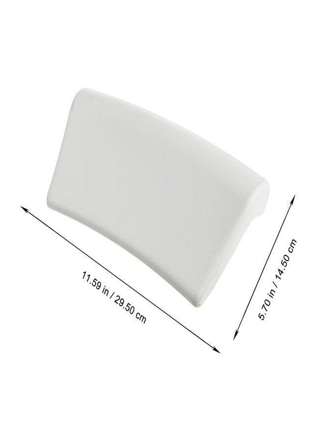 POPETPOP Bath Pillow for Tub - PU Wave Bath Pillow, White Bath Tub Pillows for Head and Neck, Waterproof Tub Pillow for Bathtub, Bath Accessories for Women Men Home, Hotel, Salon, Spa (11.59'' X 5.70' - Image 4