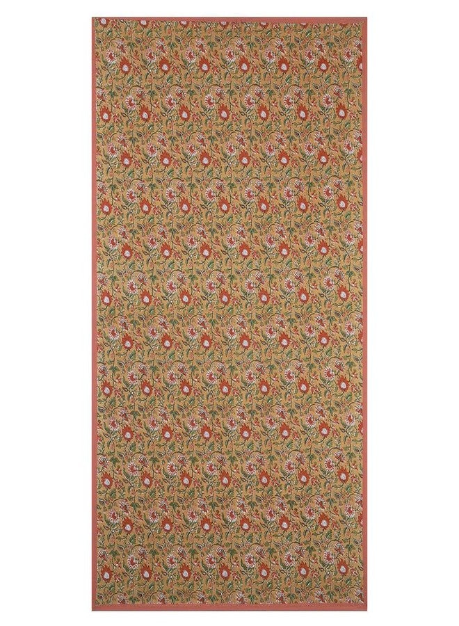 Texstylers Cotton Rectangular Pack of 1 Orange 4 Seater Center Table Cloth Cover, 40 x 60 Inches Suitable for Elegant Home,Living Room,Study Table Purpose - Image 4