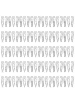 Lawie Lawie 100 Pieces 2 Inch Small Metal Snap Hair Clips With Hole 5 CM Silver Barrettes Crafting Hairpins Clips Thin Fine Bang Hair Holder Craft DIY Hair Accessories Bulk for Women Girls 