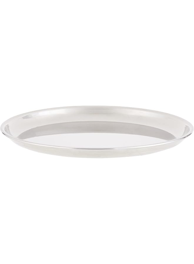 S-TOP Steel Thali Plate - 185 cm, CP0008 - Dinner Plate , Serving Plate , Mithai Plate, RICE PLATE - Image 1