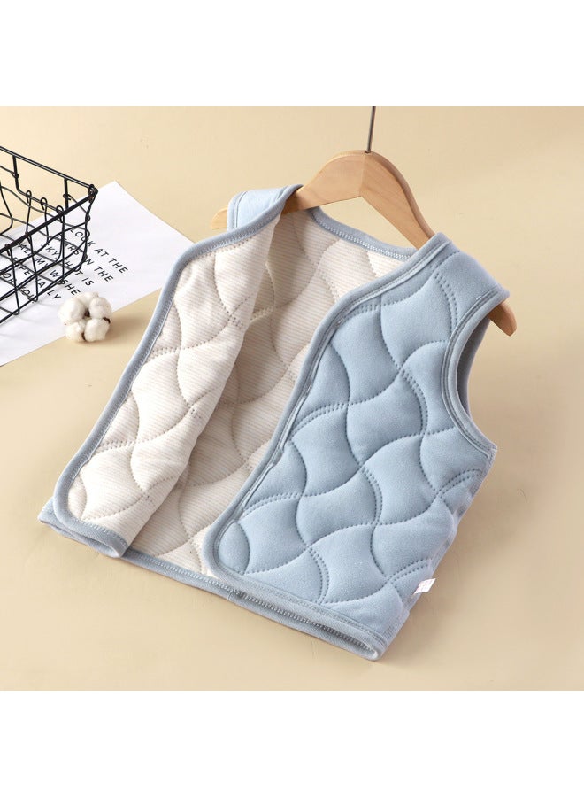 Children's Warm Vest For Autumn And Winter, Fleece-lined For Winter, Suitable For Students To Wear Under School Uniforms, Winter Padded Children's Vest, Thickened For Winter