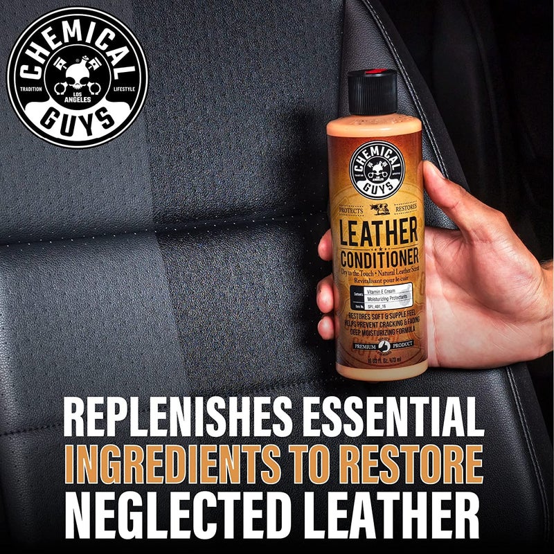 Chemical Guys SPI1091601 Leather Cleaner and Conditioner Leather & Interior Care Bundle + SPI22016 Total Interior Cleaner & Protectant, Safe for Cars, Home, Office, & More (16 fl oz) 3 Items - Image 4
