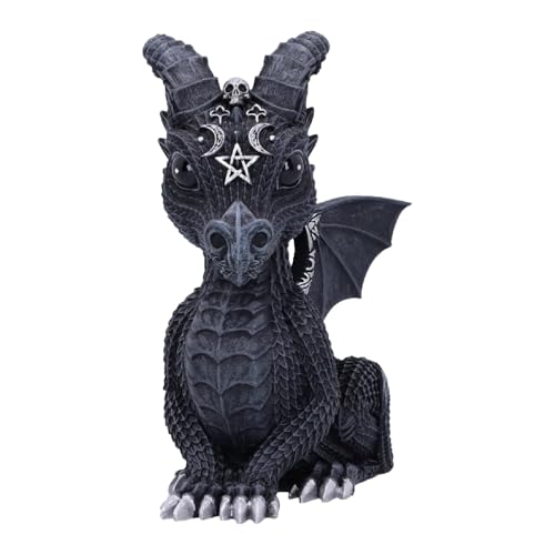 Nemesis Now Figurine Decor Detailed HandPainted Polyresin Black Lucifly Satanic Gothic Satanic Dragon - Image 1