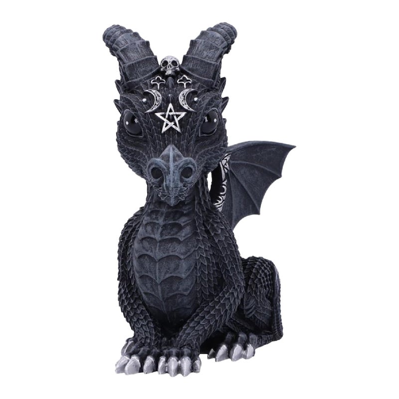 Nemesis Now Figurine Decor Detailed HandPainted Polyresin Black Lucifly Satanic Gothic Satanic Dragon - Image 2