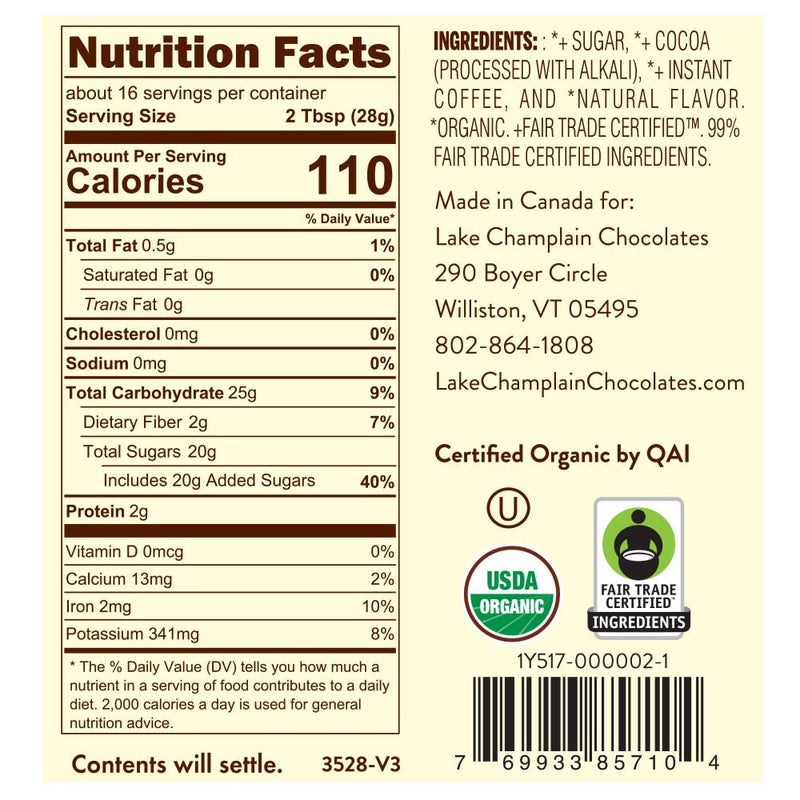 Lake Champlain Chocolates Mocha Hot Chocolates,Net wt 16 oz - Image 2