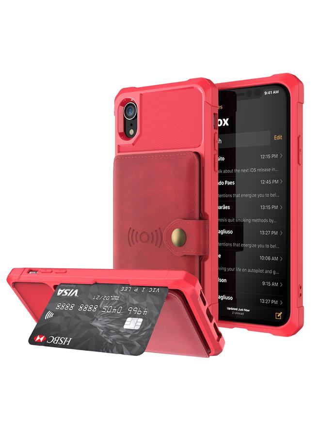 S-TOP Case For iPhone XR Magnetic Wallet Card Bag Leather Case - Image 1