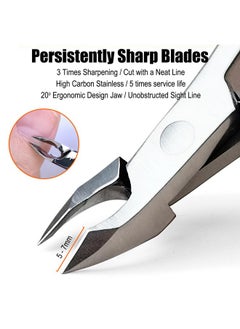 LePinko LePinko Professional Cuticle Trimmer kit, Super Sharp Dead Skin Clipper, Labor-saving Cuticula Remover for Fingernail Toenail, Manicure Pedicure Tool for Women Men, Home Salon Use, 7mm Jaw  - Image 3