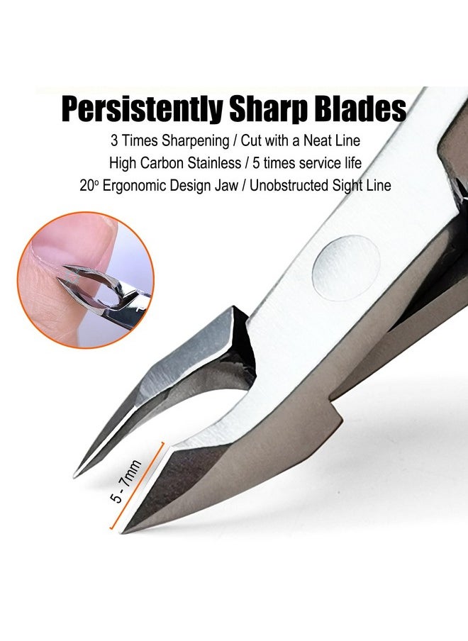 LePinko LePinko Professional Cuticle Trimmer kit, Super Sharp Dead Skin Clipper, Labor-saving Cuticula Remover for Fingernail Toenail, Manicure Pedicure Tool for Women Men, Home Salon Use, 7mm Jaw  - Image 3