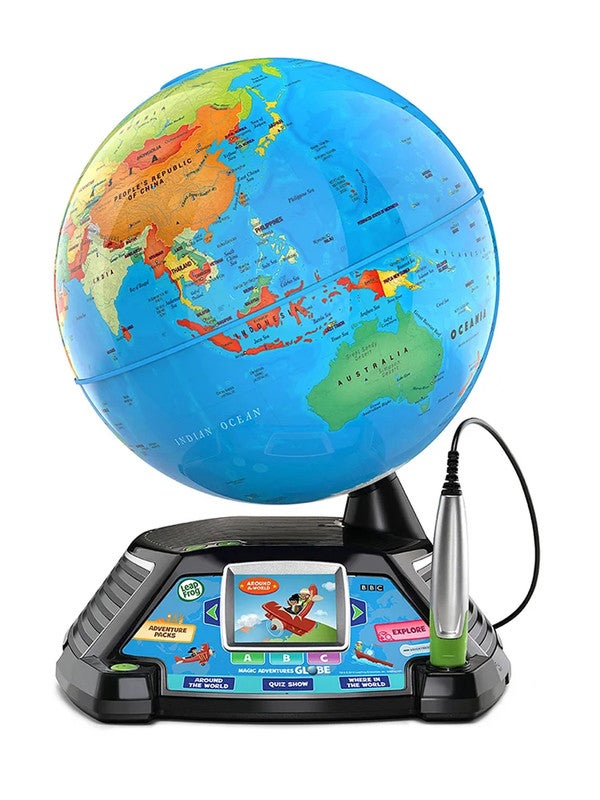 LeapFrog Magic Adventures Globe - Interactive Educational Globe with Video Screen, Teaches Geography & Cultures - Image 1