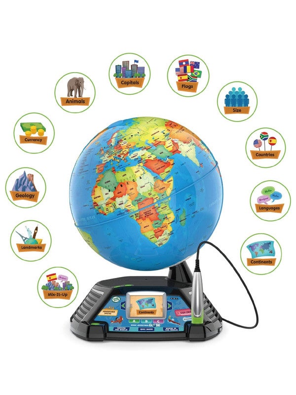 LeapFrog Magic Adventures Globe - Interactive Educational Globe with Video Screen, Teaches Geography & Cultures - Image 3