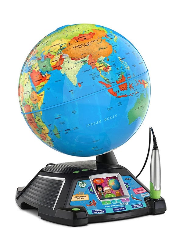 LeapFrog Magic Adventures Globe - Interactive Educational Globe with Video Screen, Teaches Geography & Cultures - Image 2