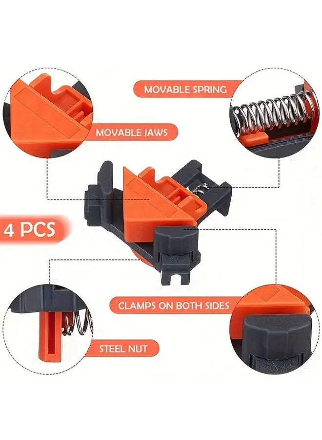 4PCS Boxed Clips Picture Frame Spring Set Right Angle Clamps For Quick 90 Degree Fastening - Image 5