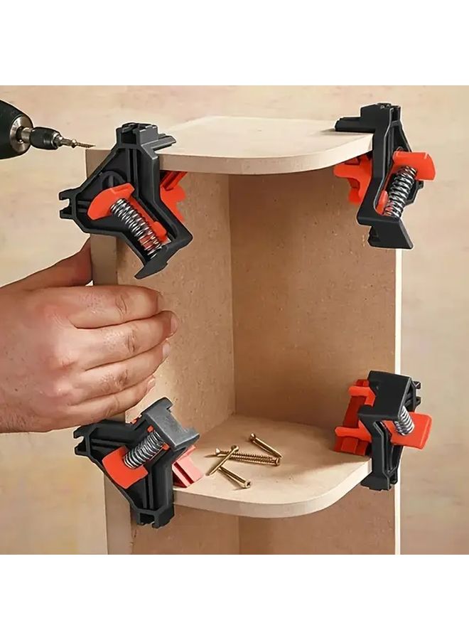 4PCS Boxed Clips Picture Frame Spring Set Right Angle Clamps For Quick 90 Degree Fastening - Image 2