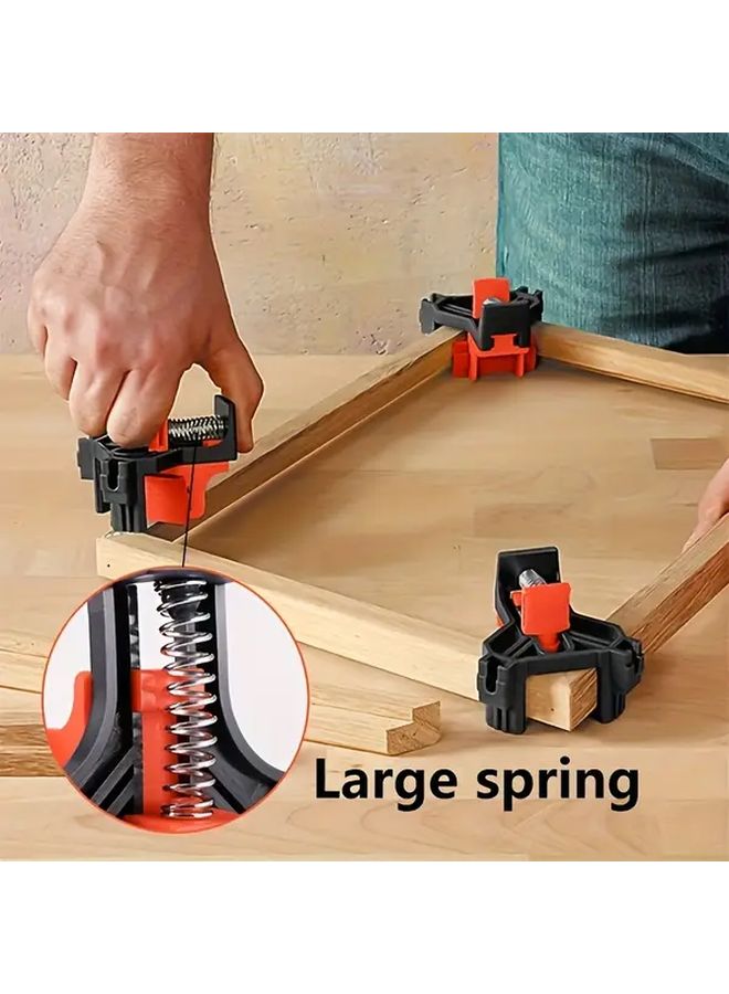 4PCS Boxed Clips Picture Frame Spring Set Right Angle Clamps For Quick 90 Degree Fastening - Image 3