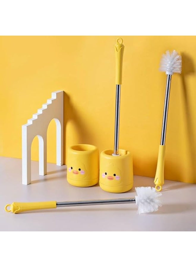 Generic Multi-Use Bathroom Brush – Trendy Design with Long Stainless Handle and Easy Storage X  - Image 5
