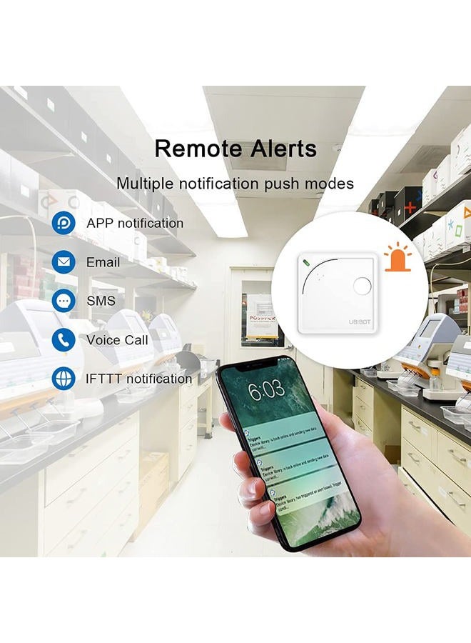 Ubibot WS1 WiFi Temperature Sensor, Wireless Thermometer Hygrometer, Humidity Monitor, Remote Data Logger with Free App Alerts, IFTTT Thermometer, Android and iOS App(2.4GHz WiFi only,no hub required) - Image 3