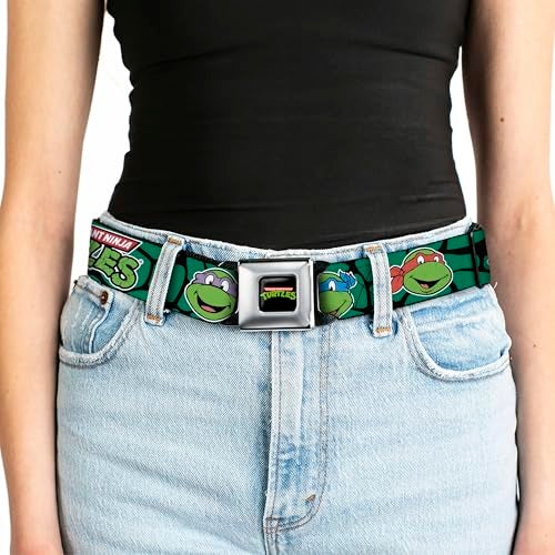 Buckle Down Nickelodeon Belts Buckle-down Seatbelt Ninja Turtles Wnt005 Belt, Multicolor, 1.5 Wide - 24-38 Inches in Length US - Image 5