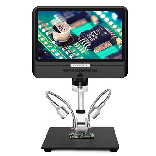 Andonstar AD208 Coin Microscope with 8.5 Inch Screen 260X LCD Lab Handheld USB Digital Microscopes for PCB Repair Soldering Coin Inspection - Image 1